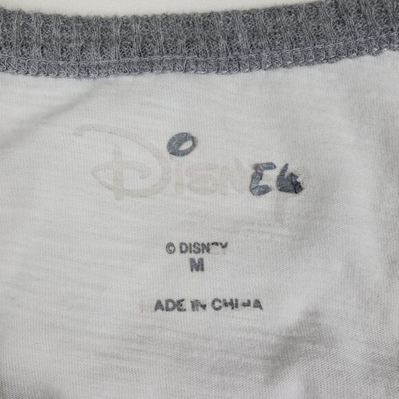 Disney Sleepwear Minnie Mouse Pajama PJ Lounge 2 Piece Set Jogger Raglan Tee Med - Picture 4 of 8